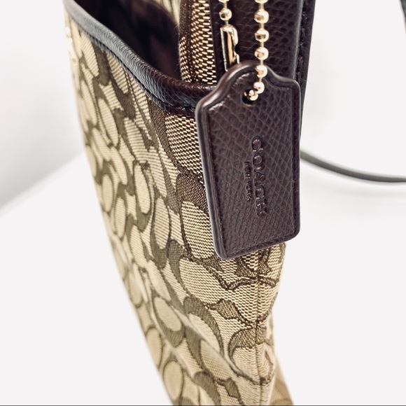 Coach F55363 Outline Signature Zip File Crossbody - Picture 7 of 12